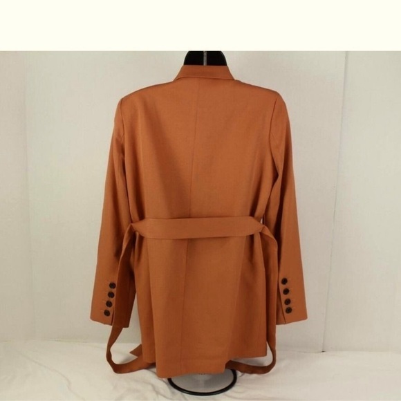 Mural Women’s Double Breasted Trench Blazer - Picture 3 of 9